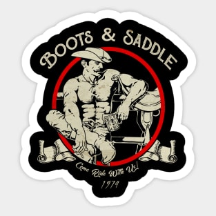 Boots & Saddle NYC // Vintage Design Sticker